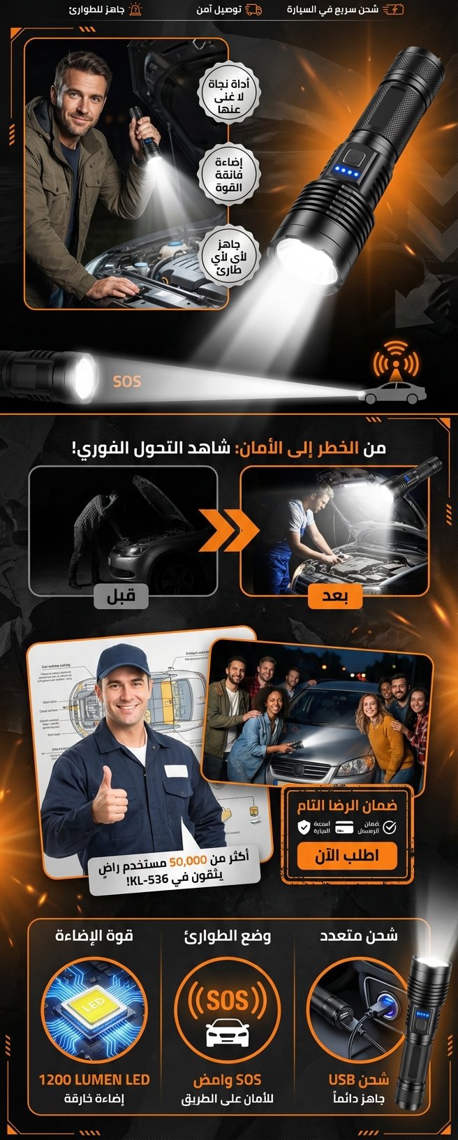 مصباح السيارة الذكي